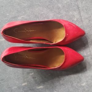 Red Jessica Simpson Heels